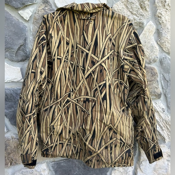 Vintage Browning Cattail Camo Hunting Jacket Mens Size M Gore-Tex Nylon Outdoor - Picture 2 of 11